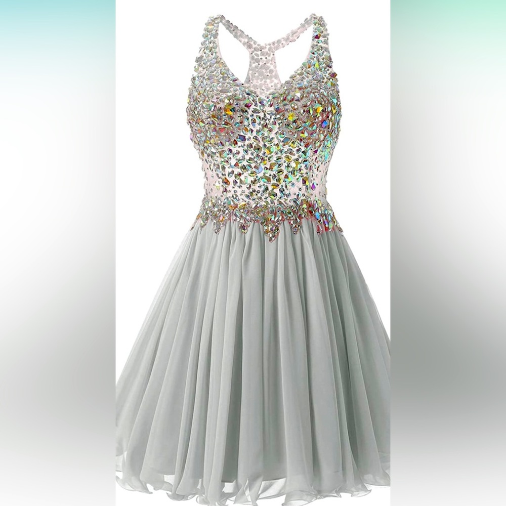 Sleeveless Crystal Beaded Dress Size 16 Plus NWT